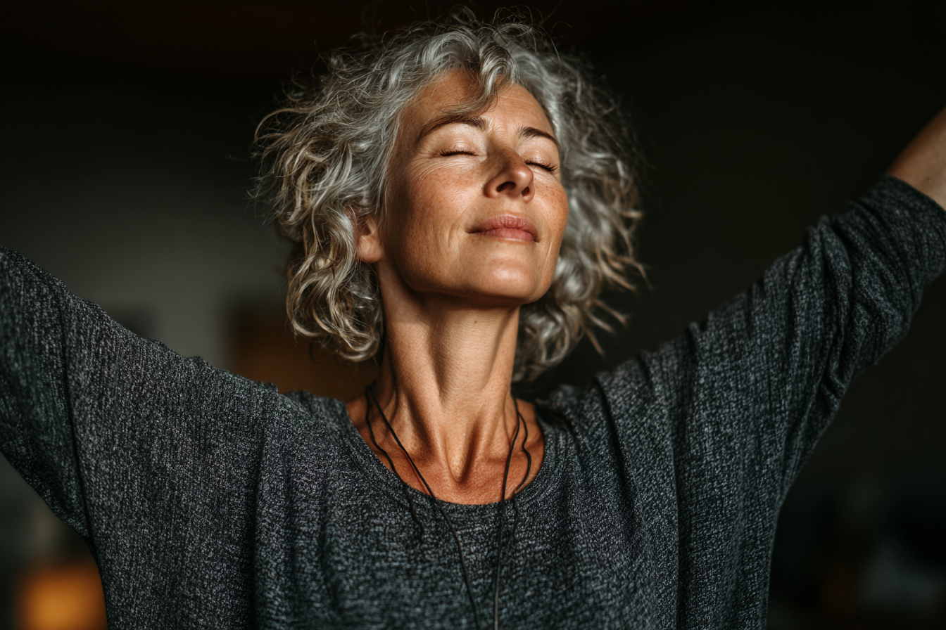 Мирна йога практика на свіжому повітрі